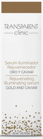 Transparent Clinic Gold and Caviar Rejuvenating Serum - Ультраомолоджуюча сироватка з ікрою та біозолотом