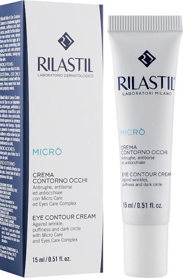 Rilastil Micro Eye Contour Cream - Антивіковий крем для зони навколо очей - 1