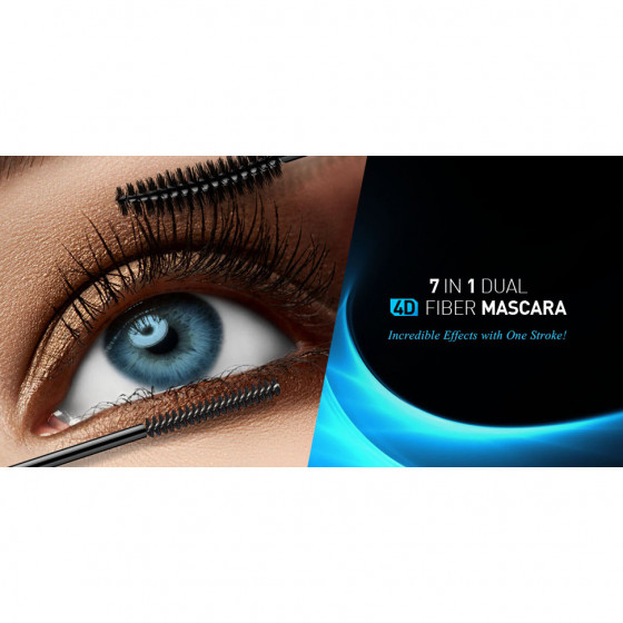 Cailyn 7 in 1 Dual 4D Fiber Mascara Black - Туш для вій 7 в 1 - 1