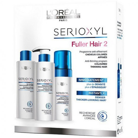 L’Oreal Professionnel Serioxyl Anti-Thinning Program Coloured, Thinning Hair - Набір для забарвлених, тонких волосся