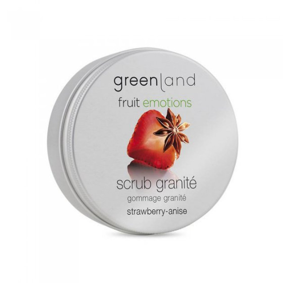 Greenland Fruit Emotions Scrub Granite Strawberry-Anise - Скраб-щербет для тіла Полуниця-Аніс - 1