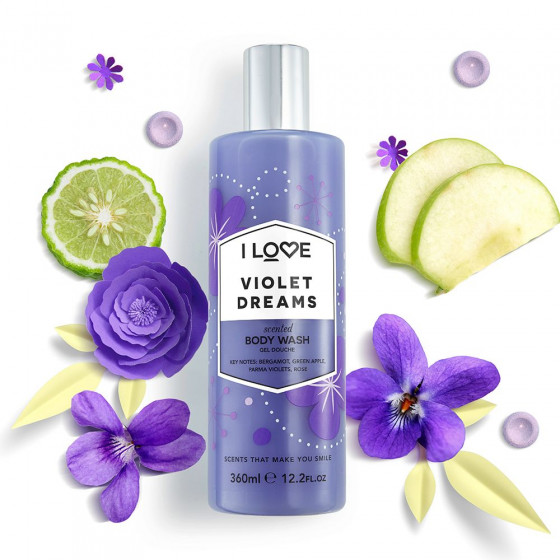 I Love Violet Dreams Body Wash - Гель для душу "Фіалкові мрії" - 1