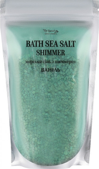 Top Beauty Bath Salt - Сіль морська з шиммером для ванни "Ваніль"