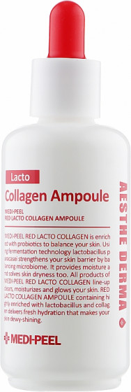 Medi Peel Red Lacto Collagen Ampoule - Колагенова сироватка для обличчя з лактобактеріями та амінокислотами