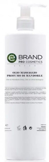 Ebrand Olio Massaggio Profumo Di Mandorle - Масажне масло "Солодкий мигдаль" для обличчя та тіла