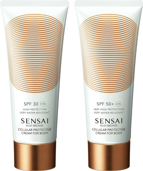 Kanebo Sensai Silky Bronze Cellular Protective Cream For Body SPF50+ - Сонцезахисний крем для тіла - 2