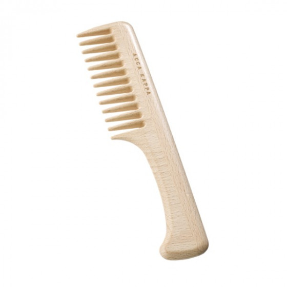 Acca Kappa Natura Beechwood Coarse Teeth Comb With Handle - Гребінь для волосся Натура №3