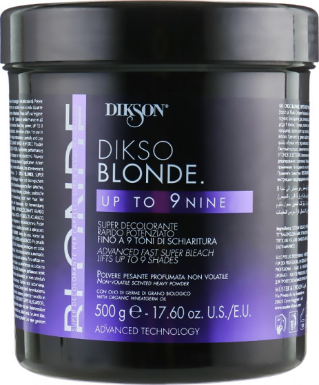 Dikson Dikso Blonde Bleaching Powder Up To 9 - Посилений освітлювальний порошок для волосся