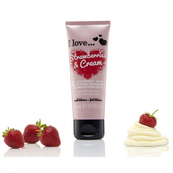 I Love Strawberries & Cream Super Soft Hand Lotion - Лосьйон для рук "Полуниця з вершками" - 1