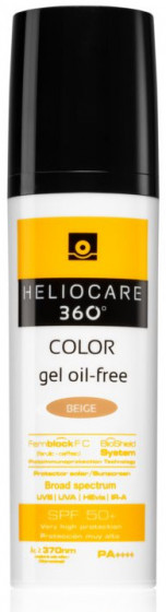 Cantabria Heliocare 360º Color Gel Oil-Free Sunscreen SPF50+ - Сонцезахисний гель з тоном на водній основі - 1