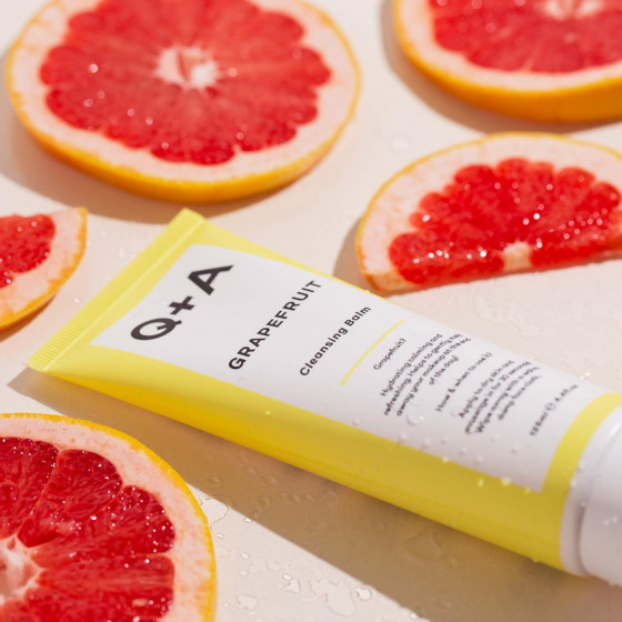 Q+A Grapefruit Cleansing Balm - Очищуючий бальзам для обличчя з грейпфрутом - 1