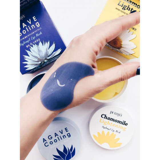 Petitfee&Koelf Agave Cooling Hydrogel Eye Mask - Гідрогелеві охолоджуючі патчі для очей з екстрактом агави - 1