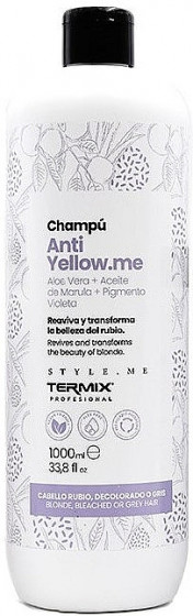 Termix Style.Me Anti Yellow.me Shampoo - Шампунь проти жовтизни для світлого волосся