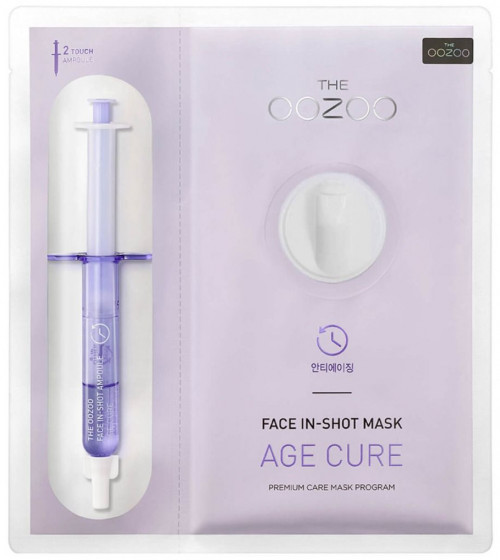 The Oozoo Face In-Shot Mask Age Cure - Тканинна антивікова маска з шприцом-активатором
