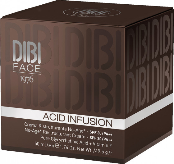 DIBI Acid Infusion No-Age Restructuring Cream SPF30 PA++ Glycyrrhetinic Acid + Vitamin F - Реструктуруючий крем з чистою гліциретиновою кислотою та вітаміном F - 2