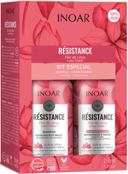 Inoar Resistance Flor de Lotus - Набір для тонкого волосся