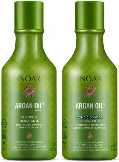 Inoar Argan Oil - Безсульфатний набір для комбінованого волосся - 1