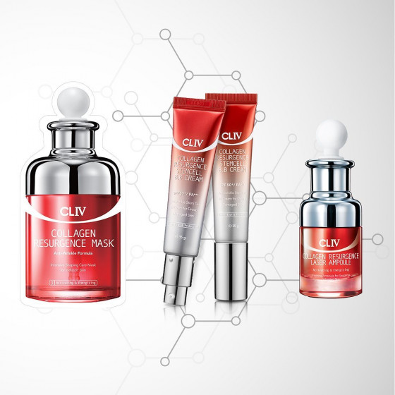 CLIV Collagen Resurgence Laser Ampoule - Колагеновий концентрат для пружності і ліфтингу шкіри обличчя - 2