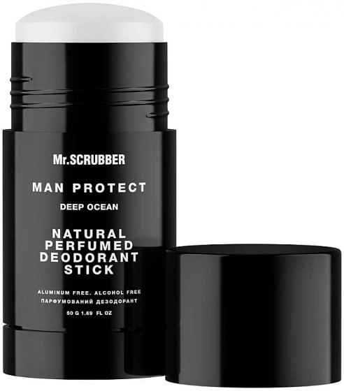 Mr.Scrubber Natural Perfumed Deodorant Stick "Man Protect Deep Ocean" - Натуральний парфумований дезодорант