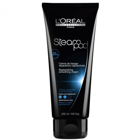 L’Oreal Professionnel Steampod Replenishing Smoothing Cream - Розгладжуючий крем для нормального волосся