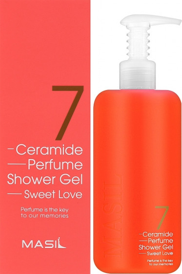Masil 7 Ceramide Perfume Shower Gel Sweet Love - Гель для душу з керамідами з ароматом ірису
