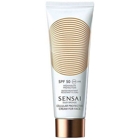 Kanebo Sensai Silky Bronze Sun Protective Cream For Face - Сонцезахисний крем для обличчя SPF50