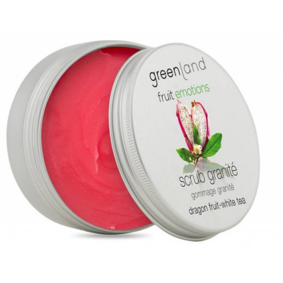 Greenland Fruit Emotions Scrub Granite Dragon Fruit-White Tea - Скраб-щербет для тіла Пітайя-Білий чай