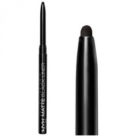 NYX Matte Black Liner (Collection Noir) - Автоматичний матовий лайнер для очей - 1