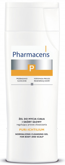 Pharmaceris P Puri-Ichtilium Body and Scalp Wash Gel - Гель для миття шкіри голови і тіла