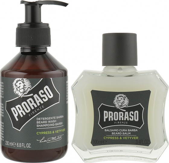 Proraso Cypress & Vetyver Beard Care Set - Подарунковий набір для догляду за бородою - 1