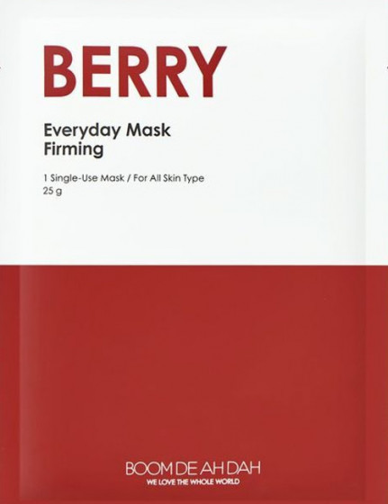 Boom De Ah Dah Everyday Mask Firming Berry - Укрепляющая маска для обличчя з екстрактами ягід