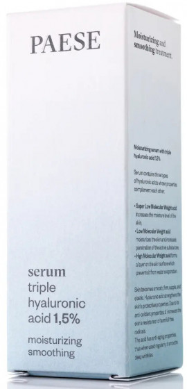 Paese Hyaluronic Acid 1.5% Triple Serum - Гіалуронова сироватка для обличчя - 2