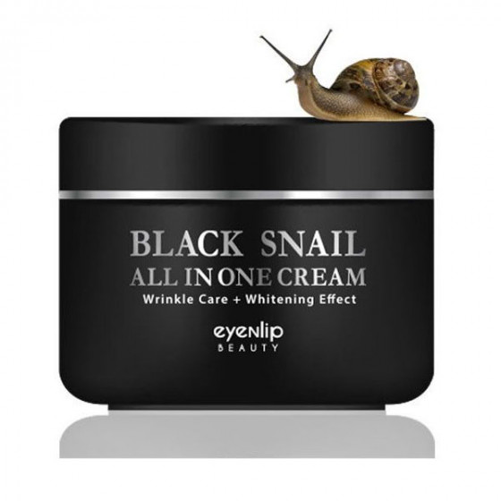 Eyenlip Black Snail All In One Cream - Крем для обличчя з муцином чорного равлика - 3