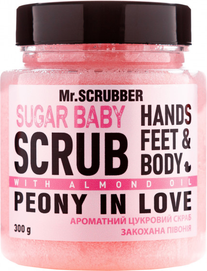 Mr.Scrubber Sugar Baby Peony in Love Scrub - Цукровий скраб для тіла