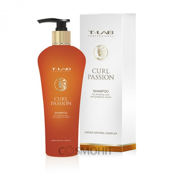 T-LAB Professional Curl Passion Shampoo - Шампунь для приголомшливих завитків і прекрасних хвиль - 1