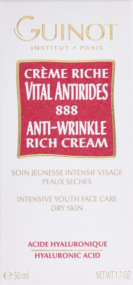 Guinot Creme Riche Vital Antirides 888 - Нічний крем від зморшок - 1