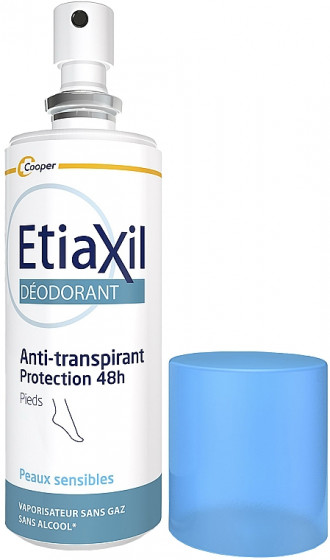 Etiaxil Antiperspirant Deo 48H Pieds - Антиперспірант-дезодорант спрей для ніг "Захист 48 годин" - 1