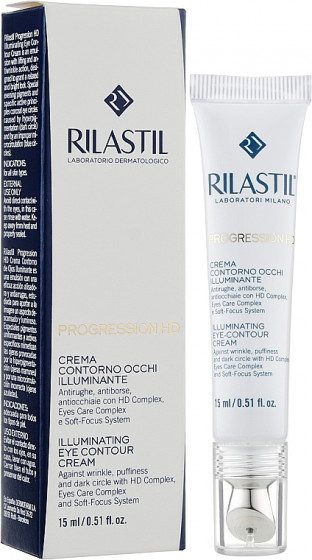 Rilastil Progression HD Illumination Eye-Contour Cream - Антивіковий крем для зони навколо очей - 1