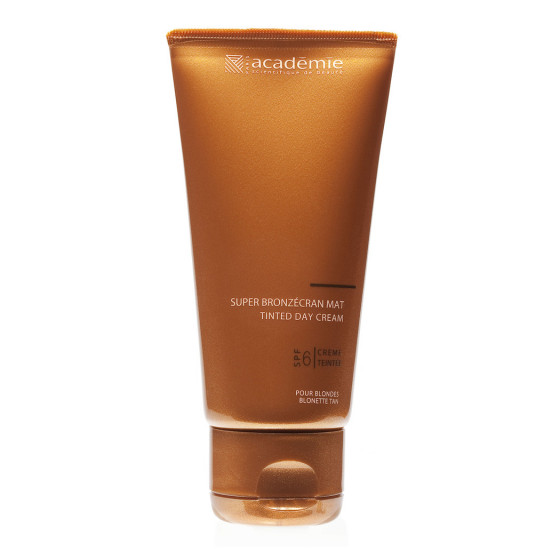 Academie Super Bronzecran Mat SPF 6Pour Blondes - Тонуючий денний крем для блондинок