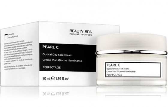 Beauty Spa Pearl C Day Face Cream SPF15 - Денний перлинний крем для обличчя та шиї