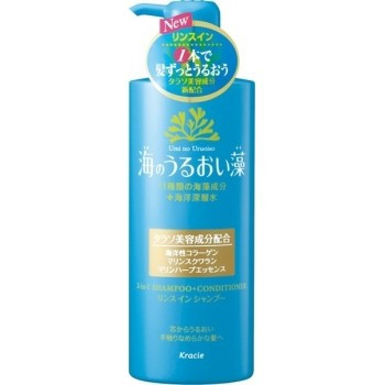 Kanebo Umi No Uruoi Sou Shampoo-Conditioner - Шампунь-кондиціонер зволожуючий з екстрактом морських водоростей і ментолом