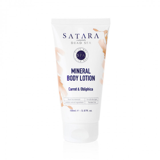 Satara Dead Sea Mineral Body Lotion Carrot&Obliphica - Мінеральний лосьйон для тіла "Морква і Обліпиха"