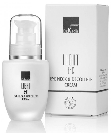 Dr. Kadir Light E+C Eye Neck & Decolte Cream - Крем для області навколо очей, шиї і декольте