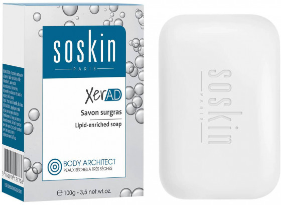 Soskin XER A.D Savon Surgras Lipid-Enriched Soap - Очищуючий дерматологічний засіб, збагачений ліпідами - 3