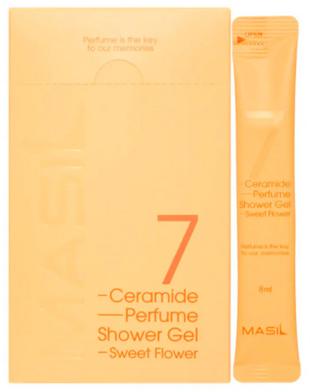 Masil 7 Ceramide Perfume Shower Gel Sweet Flower - Гель для душу з керамідами з ароматом солодких квітів