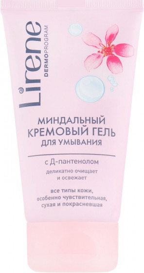 Lirene Dermo Program Almond Creamy Cleaning Gel with D-Panthenol - Очищаючий крем-гель з мигдалем та Д-пантенолом