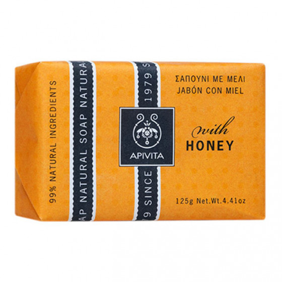 Apivita natural soap with honey - Натуральне мило з медом - 1