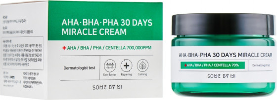 Some By Mi AHA/BHA/PHA 30 Days Miracle Cream - Крем для проблемної шкіри з кислотами - 1