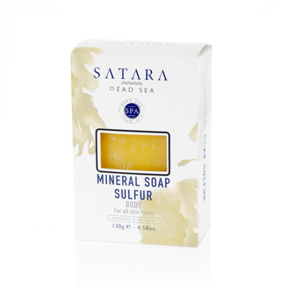 Satara Dead Sea Mineral Sulfur Face&Body Soap - Мінеральне сірчане мило