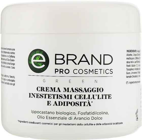 Ebrand Crema Massaggio Inestetismi Cellulite - Антицелюлітний масажний крем з фосфатидилхоліном